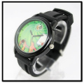 Reloj de silicona Reloj deportivo Reloj de cuarzo Banda de silicona negra Janpan Quartz Mov&#39;t